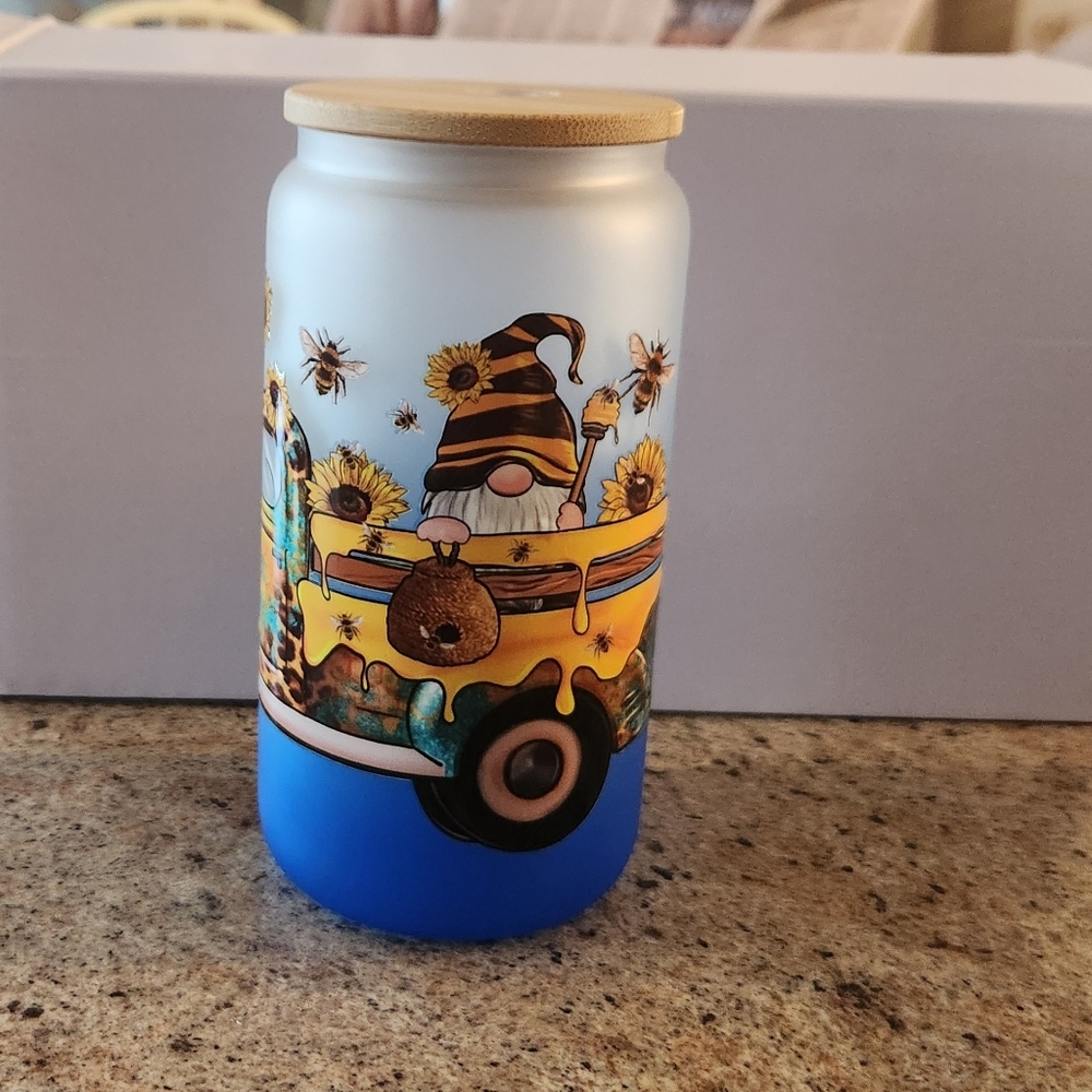 Sunflower  Gnome  Bee Mug
